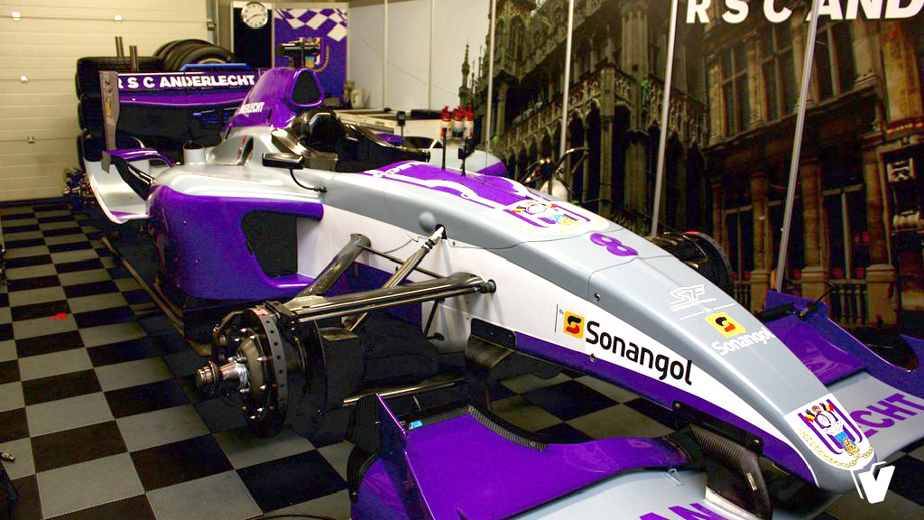  Belettering Superleague Formula car RSC Anderlecht