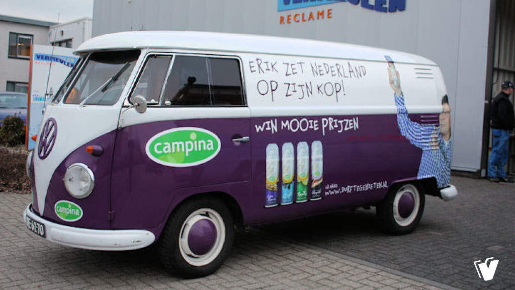 Belettering Volkswagen T1 Transporter Campina