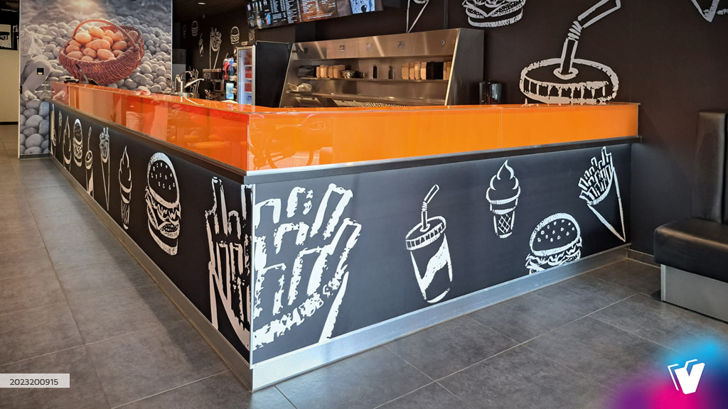 Kas voorzien van prints